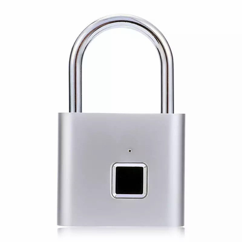 Mini Smart Fingerprint Padlock Keyless Biometric Lock with Fingerprint Unlock, USB-Rechargeable Battery, IP56 Waterproof, Antitheft Security, Zinc Alloy Body for Suitcase, Luggage, Backpack, Door, Compatible for Smart & Trave