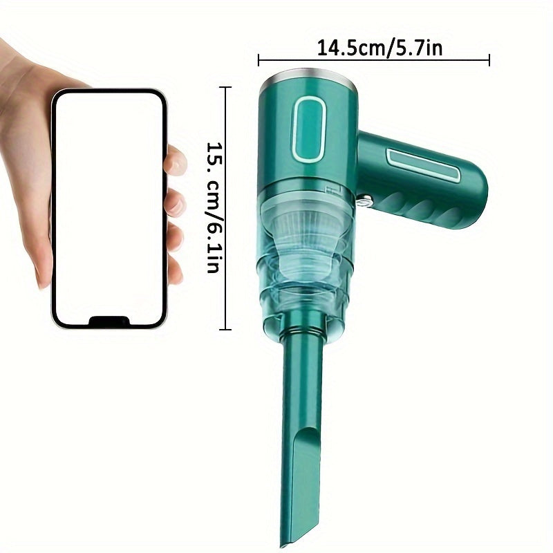 SuperPower Wireless Handheld Vacuum Cleaner - Portable & USB Rechargeable, Effortlessly Cleans Car & Home Dust, Super Suction for Ultimate Convenience - Perfect for Automobile and Household Use