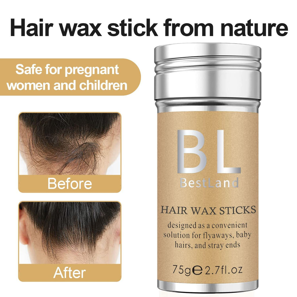 Wax Stick, Flyaways Styling Wax Stick for Hair Edge Control and Hair Styling, Children's Hair Styling Wax Stick
